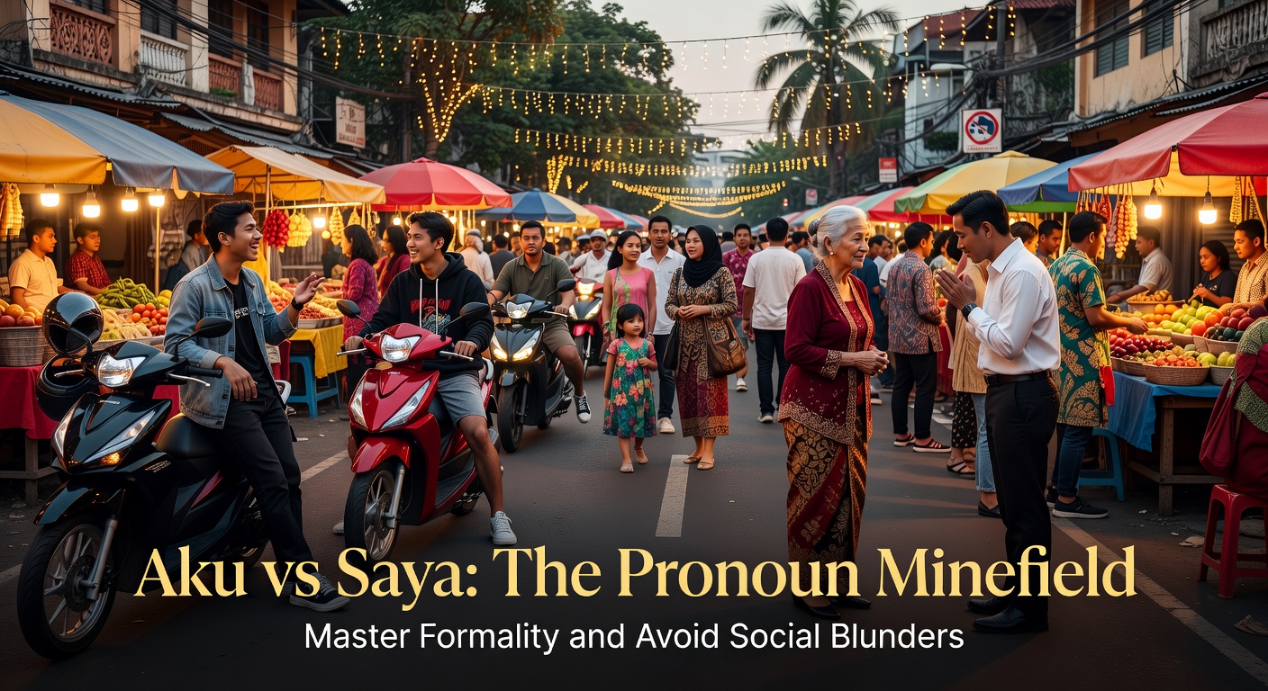 Aku vs Saya, Kamu vs Anda: The Pronoun Minefield Every Indonesian Learner Must Navigate